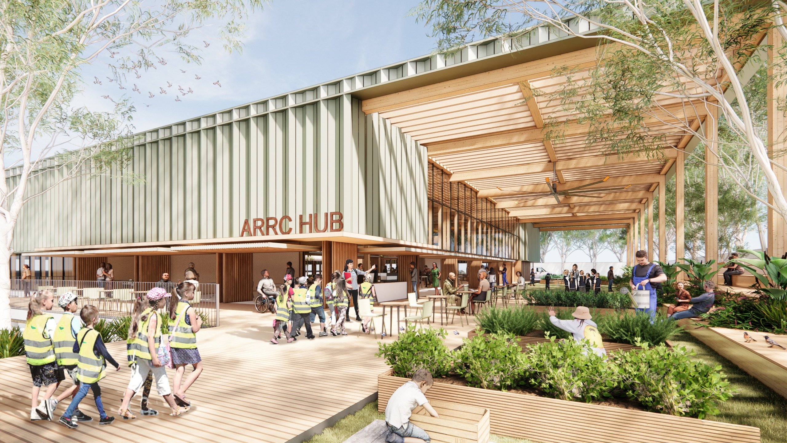 Early artist's impression of ARRC Hub