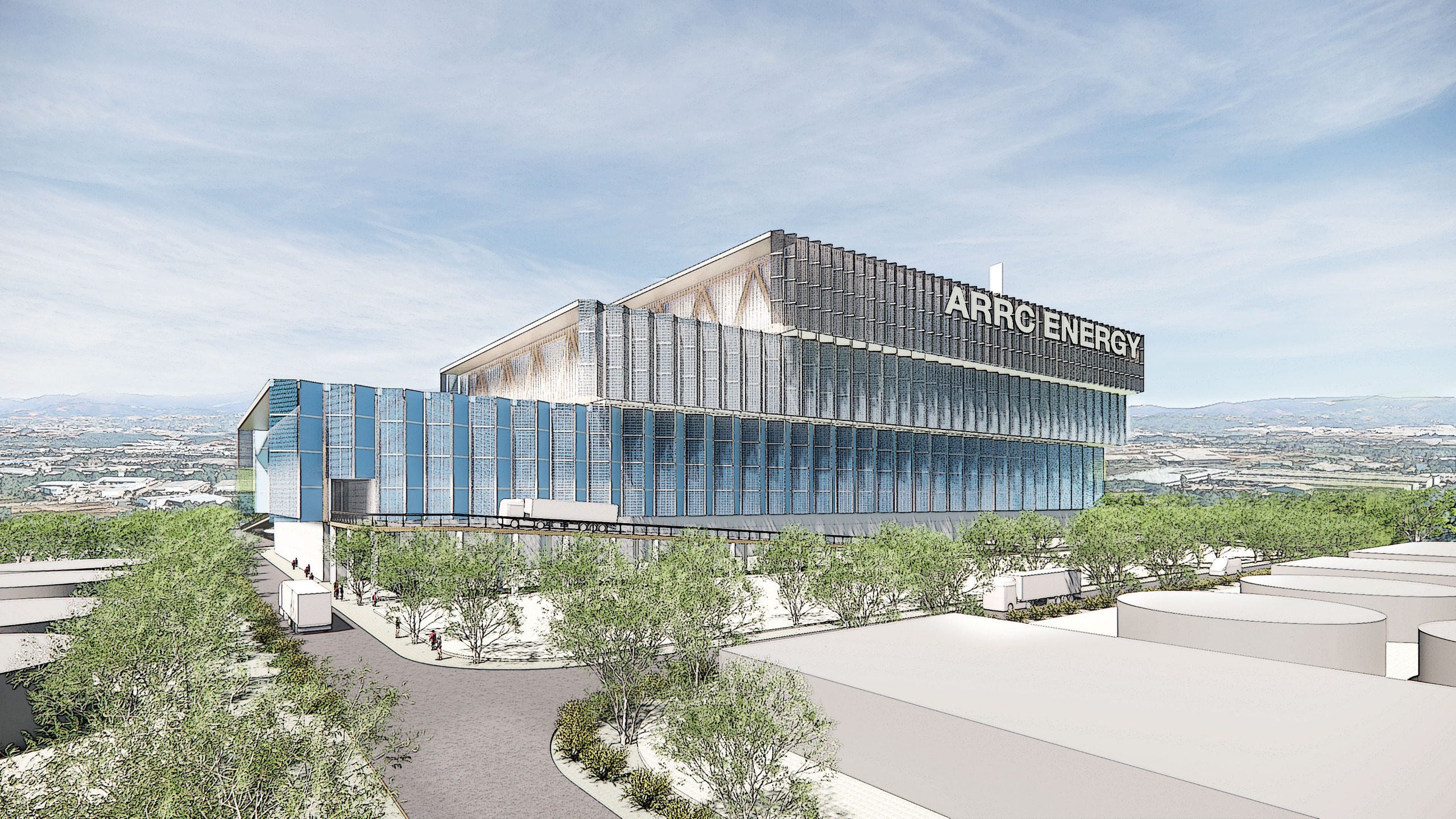 Early artist's impression of ARRC Energy facility